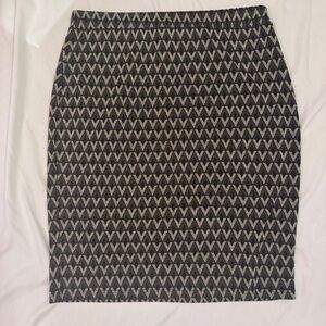 Sunny Leigh Black & Gold Sparkly Pencil Skirt | Medium | Stretchy